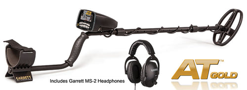 Garrett AT Gold Underwater Waterproof Metal Detector & MS-2 Headphones