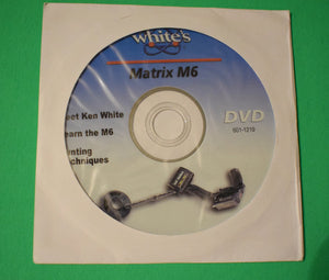 White's M6 Metal Detector CD / As New